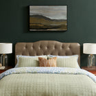 Modway Annabel Vegan Leather King Headboard - Mushroom-Wood Blend Frame