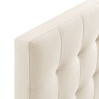 Modway Lily Stain-Resistant Performance Velvet Full Size Headboard - Alabaster-Assembly Required