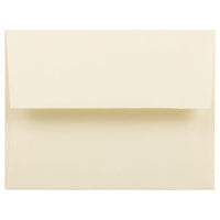 JAM Paper A2 Strathmore Invitation Envelopes - 4.375" x 5.75" - Ivory Wove - 50 Pack (900919415I)-Color: Ivory Wove
