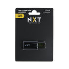 NXT Technologies C600 USB 3.2 Flash Drive 256 GB-Black and transparent plastic, "Click" style retractable USB drive