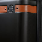 Champs Vintage IV 20" Carry-on Luggage Case - Black-TSA Lock