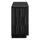 Modway Foundry Woven Design Buffet Storage Cabinet - 71" - Black-Assembly Required