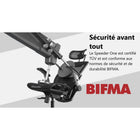 COUGAR - Fauteuil inclinable et pivotante en maille Speeder One - Noir-Réglage de la hauteur à piston de qualité supérieure: Ajustez facilement la hauteur de la chaise pour un confort ergonomique parfait grâce au vérin à gaz de classe 4 certifié TÜV, assurant sécurité, fiabilité et fonctionnement fluide