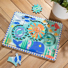Melissa & Doug Wooden Underwater Jigsaw Spinning Gear Puzzle - 18 Pieces-9
