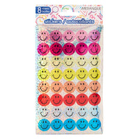 Merangue Sticker Pack - Glitter Smile - 320 Stickers/Pack-Includes 8 sheets of colourful Glitter Smile stickers (320 Stickers/Pack)
