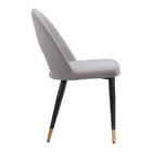 Zuo Menlo Dining Chair - Grey - Set of 2-3 year limited warranty