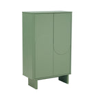Manhattan Comfort Ella 31.5" Modern Accent Cabinet - Sage Green-Raised Semicircle Drawer Front Design
