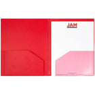 JAM Paper - Chemises multi-poches en plastique robuste - organiseur à 10 pochettes - rouge - Paquet de 3-Taille : 9 1/2 x 11 5/8 pouces | S'adapte facilement aux documents de 8,5" x 11"