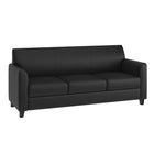 Flash Furniture – Mobilier de réception en bois Hercules Diplomat, noir (BT827SETBK)-Rembourrage LeatherSoft noir
