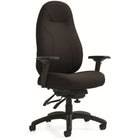 Staples ObusForme Professional High Back Multi-Tilter Office Chair - Generous Seat - Fusion Carbon Fabric - Black-High back tilter chair with generous seat
