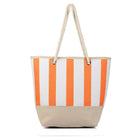 Karla Hanson Women's Nautical Canvas Tote Bag - Tangerine-Foldable Canvas Tote Bag