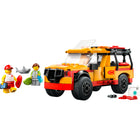 LEGO City Great Vehicles Lifeguard Beach Rescue Truck - 214 Pieces-Rescue vehicle toy with lifeguard and surfer minifigures and a shark toy figure