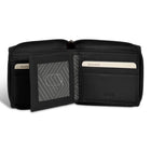 Champs - Portefeuille zippé en cuir Onyx - Noir-Double compartiment à billets