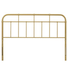 Modway Alessia Metal Twin Headboard - Gold-Height Adjustable