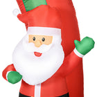 HOMCOM 9' Inflatable Archway with Santa Christmas Decoration-Type: Inflatable Archway with Santa Claus and Snowman 