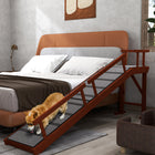 PawHut - Rampe pour chien en bois 73 po de long pour grands chiens - brun-La surface en tapis antidérapant empêche les chiens de glisser et de tomber 