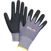 Zenith Safety Zx-1 Premium Gloves, Small/7, Nitrile/Foam Nitrile Coating, 15 Gauge, Nylon Shell, 24 Pack-Coating Foam Nitrile
