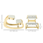 HOMCOM Ergonomic Adjustable Kneeling Chair - Cream White-Versatile as a meditation or office chair, suits multiple uses