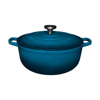 Maxwell & Williams - Cocotte en fonte bleu avec couvercle 6.2L-Fabriqué à partir de fer australien pour une durabilité et des performances exceptionnelles