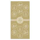 Geographics Gold Foil Seals - 1.25" - 40 Pack-Christmas Seals for arts & crafts, correspondence, cards and more