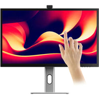 ALOGIC Clarity Pro Touch 27” UHD 4K Monitor with Touchscreen and Retracting 8MP Webcam-27" 16:9 IPS Panel