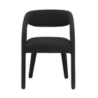 Modway Pinnacle Boucle Upholstered Dining Chair - Black - 2 Pack-9