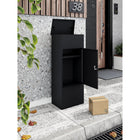Ceha Canada Medium Parcel Drop Box - 16" W x 12" D x 41"  H - Black-7