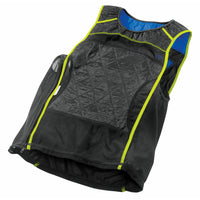 TechNiche HyperKewl Evaporative Cooling KewlShirt Tank Top - Black and Hi Vis Yellow - Medium-Size: Medium