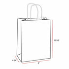 Eddie's-Sacs à provisions en papier kraft 100 % recyclé-8"W x 4-3/4"D x 10-1/4"H - Kraft - Paquet de 250 (226205-250)-Kraft