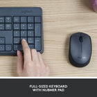 Logitech MK235 Wireless Keyboard & Mouse Combo - Grey - French (920-007899)-128-bit AES keyboard encryption helps keep your information secure