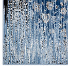 Modway Chiara Distressed Floral Lattice Contemporary Area Rug - 8 ft W x 10 ft L - Moroccan Blue-100% Soft Heat-Set Polypropylene
