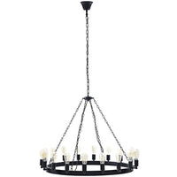 Modway Teleport 43" Chandelier - Brown-Industrial Modern Chandelier