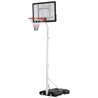 Soozier Portable Basketball Hoop with 32.3" Backboard-Solid steel frame with PC backboard – strong and durable 
