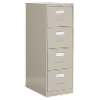 Staples Vertical Legal File Cabinet, 4 Drawer, Sand-Smooth-gliding, fully progressive, ball-bearing suspension for smooth operation