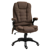 Vinsetto Massage Office Chair with 6-Point Vibration - Brown-6 vibration massage points to relax your body