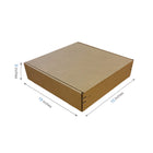 Reliabag Self Seal Corrugated Literature Mailer Boxes - 13" L x 13" W x 3" H - Kraft - 40 Pack-40pcs ships flat, save storage space