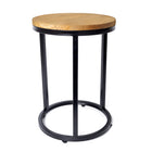 My Home My Living - Ensemble de 2 supports à plantes rustiques en bois et métal - Marron-Design rustique et simple