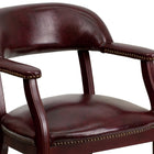 Flash Furniture – Chaise de conférence luxueuse en vinyle, sang-de-bœuf-Coussins profilés