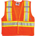 Traffic Safety Vests, Orange, SEK052, 4 Pack-Orange