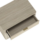 Manhattan Comfort Evelyn 32" Modern 3-Drawer Nightstand - Natural-Sleek, Horizontal Drawer Pulls for a Clean, Uncluttered Look