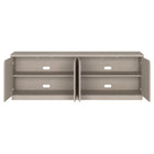 Hudson&Canal Fitzroy TV Stand for TV's up to 78" - Alder White-Clean with a soft, dry cloth and no harsh chemicals or abrasive cleaning materials