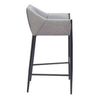 Zuo Andover Barstool - Slate Grey-3 year limited warranty