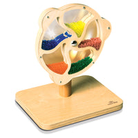 Learn Well Rotating Bead Wheel-Babies and toddlers will be curious and enjoy exploring what happens when you turn the wheel slowly, the gentle rain-like sound made by the beads will sooth