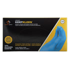Superior Glove - KeepKleen Gants medicaux en nitrile non poudres - Bleu - Grand - Paquet de 100-8? longueur