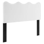 Modway Athena Performance Velvet Twin Headboard - White-Modern Twin Headboard