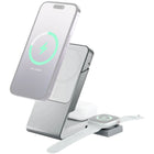 ALOGIC - Station de charge magnétique universelle 3-en-1 Matrix avec chargeur pour Apple Watch - Blanc-Design élégant et peu encombrant