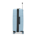 Bugatti Lisbon Large Hardside Luggage - Blue-The telescopic trolley handle offers adjustable locking heights for comfort and ease of use
