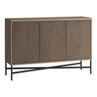 Hudson&Canal Brighton 48"W Buffet Table - Antiqued Grey Oak-A modern contemporary design for your dining room, kitchen, or den