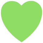 JAM Paper - Rouleaux d'étiquettes standard - en forme de cœur - 1 1/8 x 1 1/8 - vert fluo - 125 étiquettes/rouleau-Taille : en forme de cœur (1 1/8 x 1 1/8 pouces) | Les étiquettes imprimables sont faciles à créer et à personnaliser.