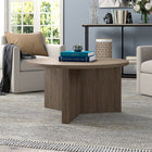 Hudson&Canal - Table basse ronde Anders de 81 cm de large par - Chêne gris vieilli-Caractéristiques assemblage facile
